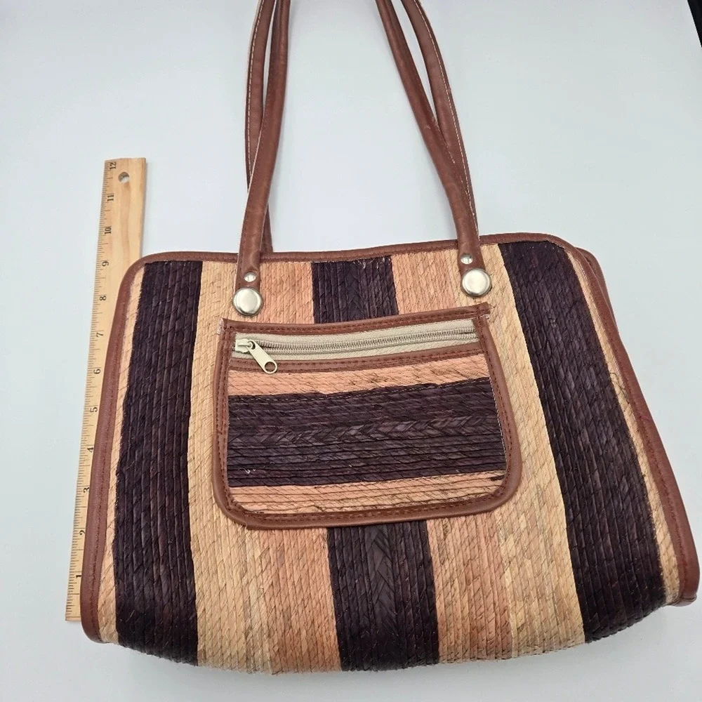 Stylish Brown and Tan Hobo Bag